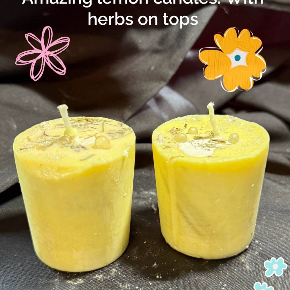 Herbal Lemon Votive Candles